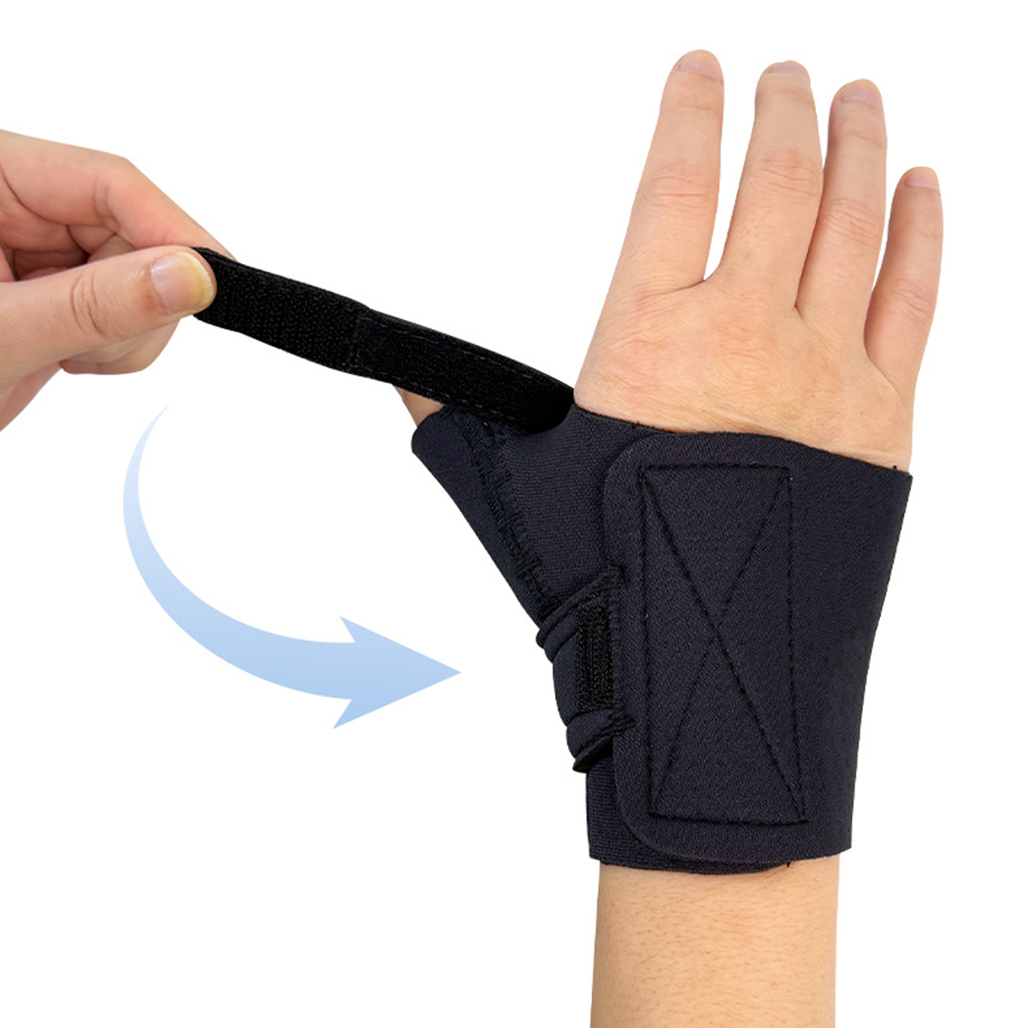 Breathable Rubber Wrist Brace w/ Thumb Support for Strain 5