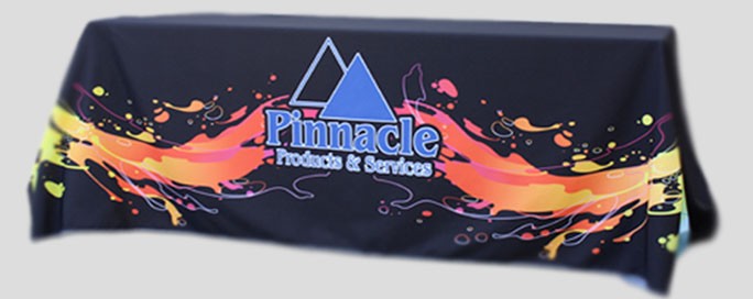 4 Foot Trade Show Table Throw - 4 Sided