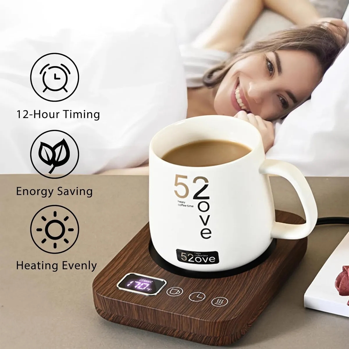 Electric Cup Warmer with Gravity Sensor 3