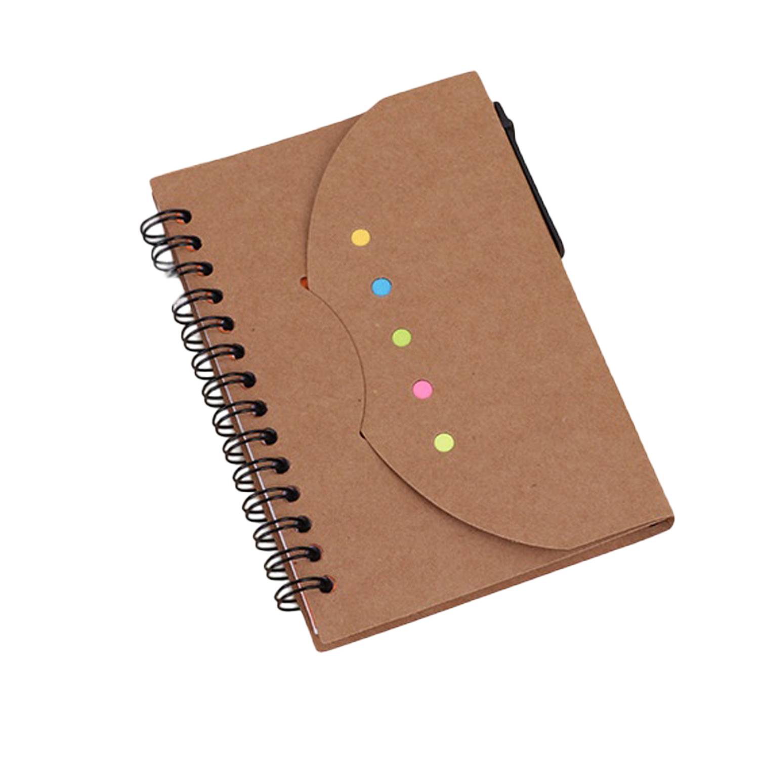 Sticky Notes Spiral Notebook w/ Pen 5