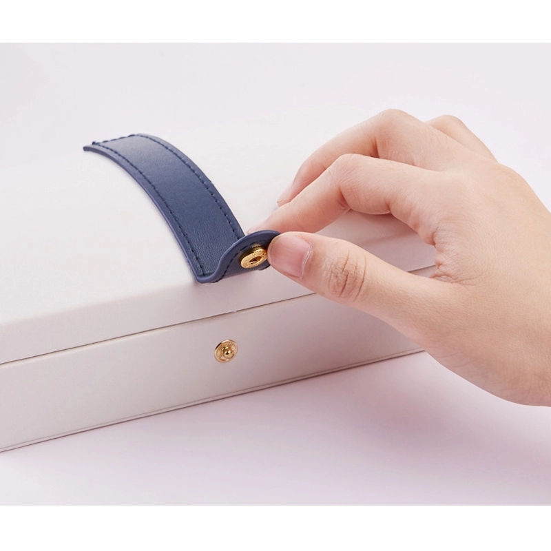 Custom PU Portable Travel Jewelry Organizer Storage Box 9