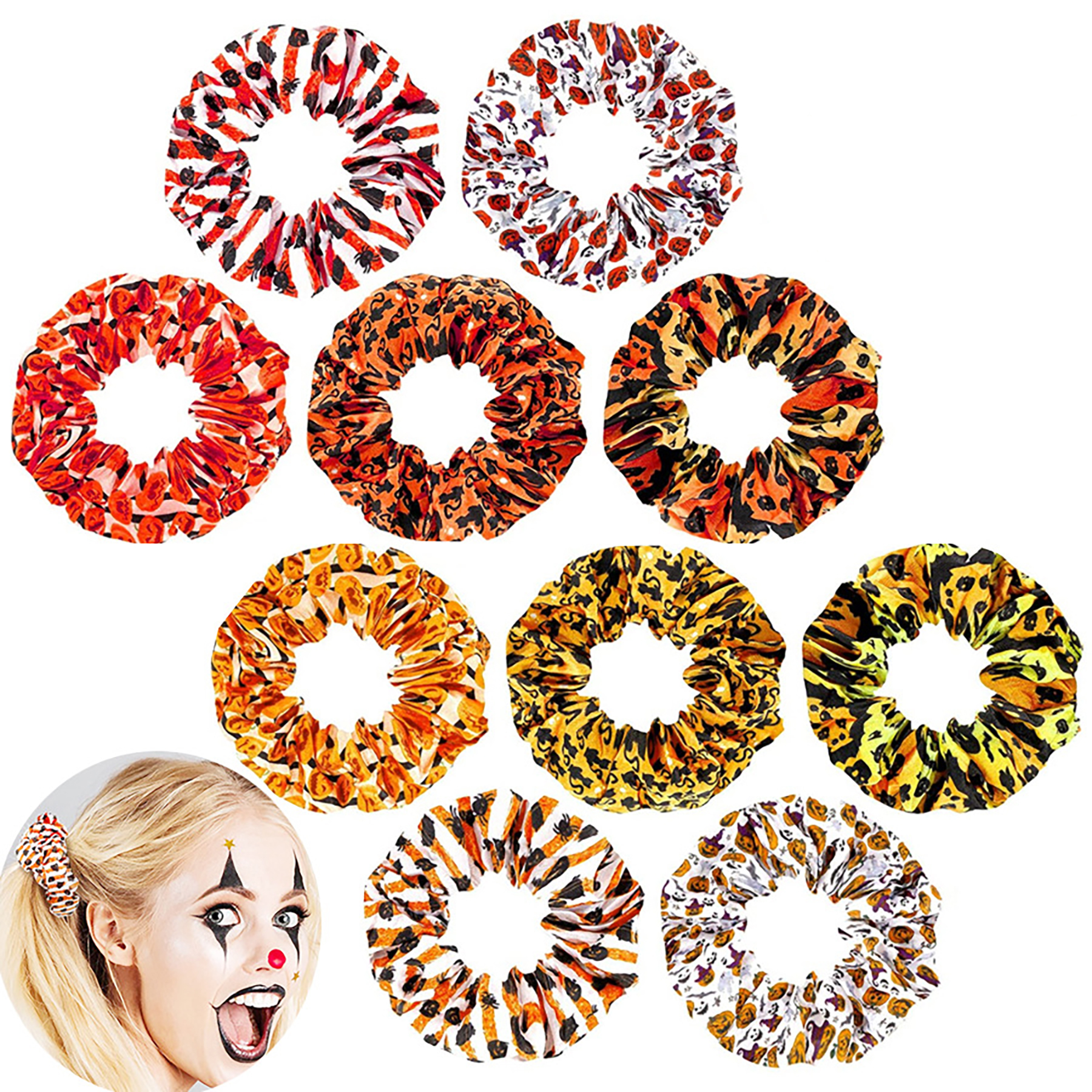 Scrunchies Chiffon Elastic Hair Ties/Bands/Bandana for Women 21
