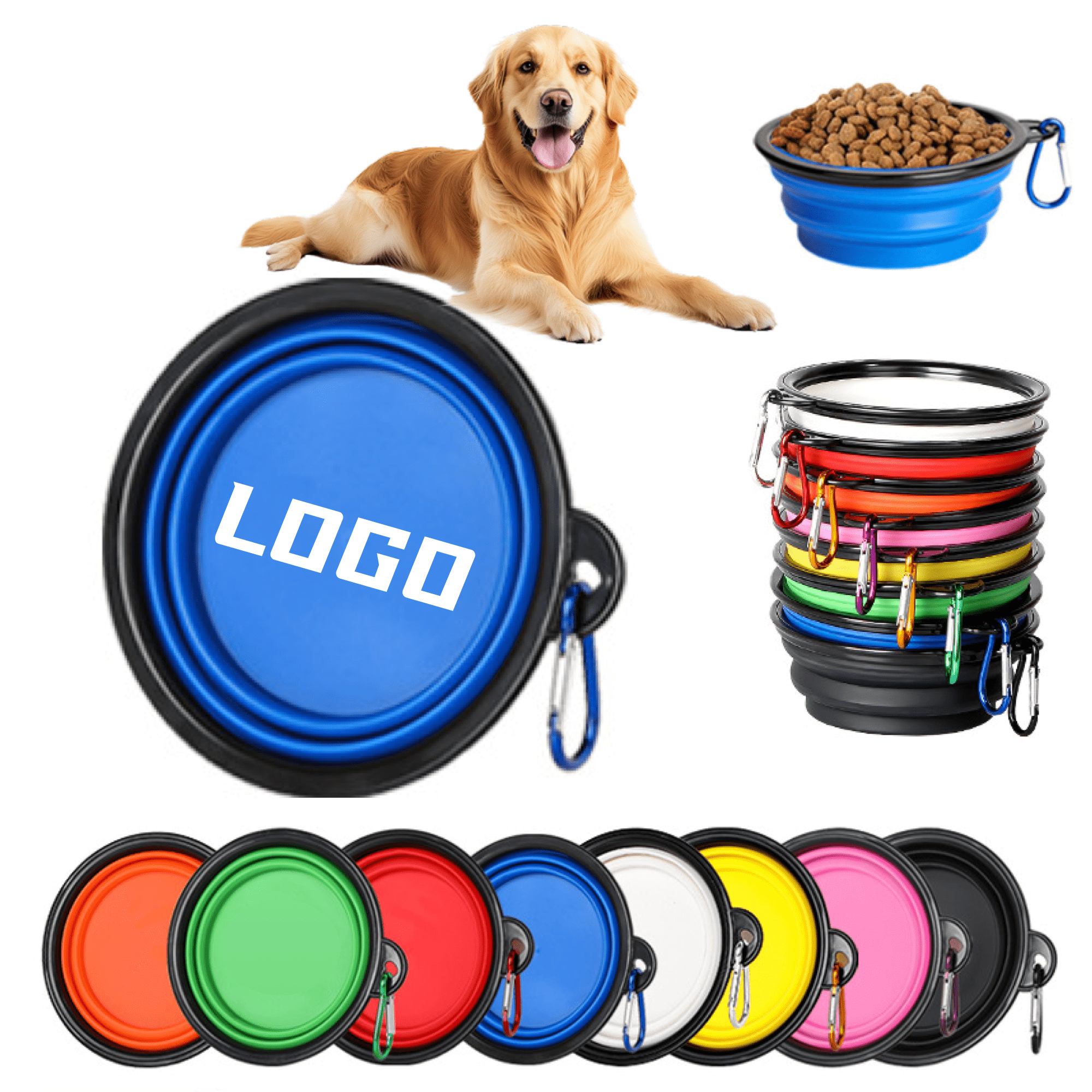 Portable Travel Collapsible Dog Bowl 4