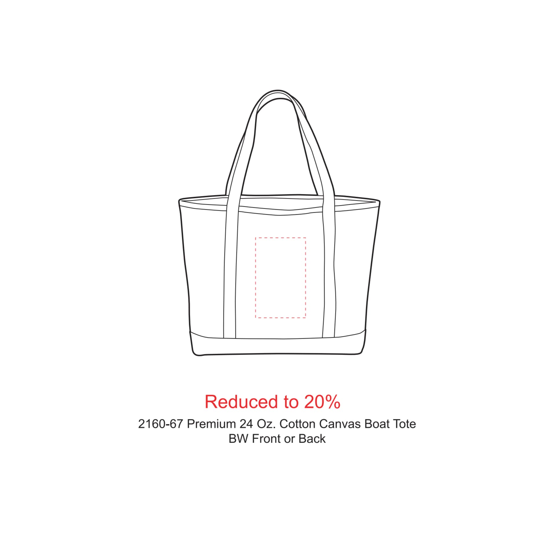 Baltic 24oz Cotton Canvas Tall Zippered Tote 9