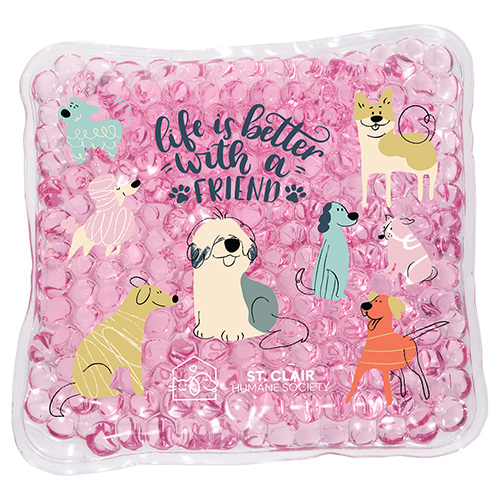 Full-Color Square Aqua Pearls™ Hot/Cold Pack 37