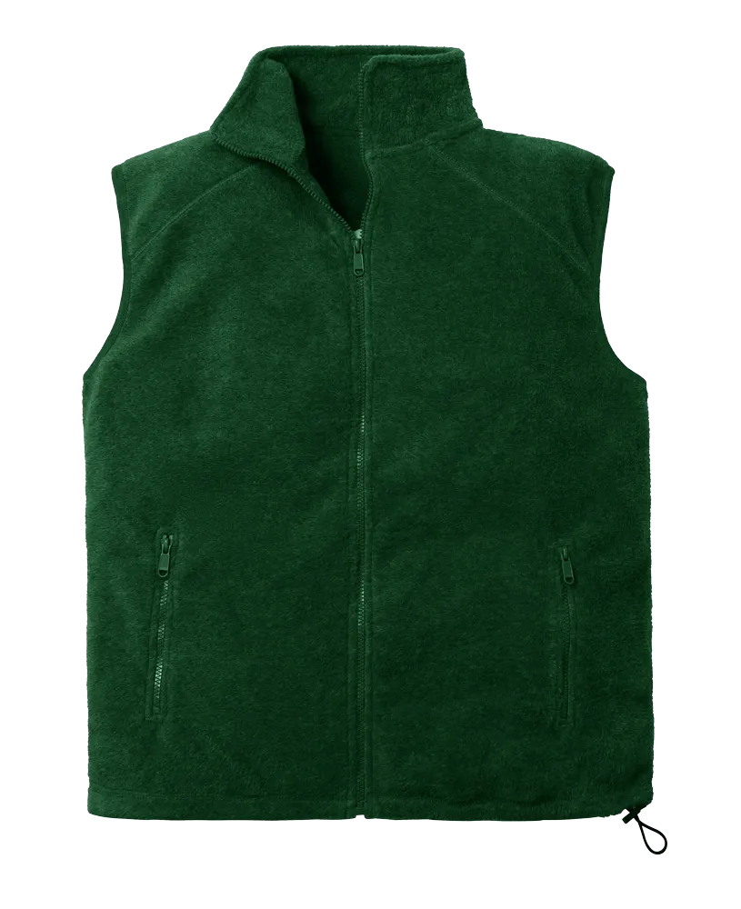 Adult Micro Fleece Zip Front Vest 10