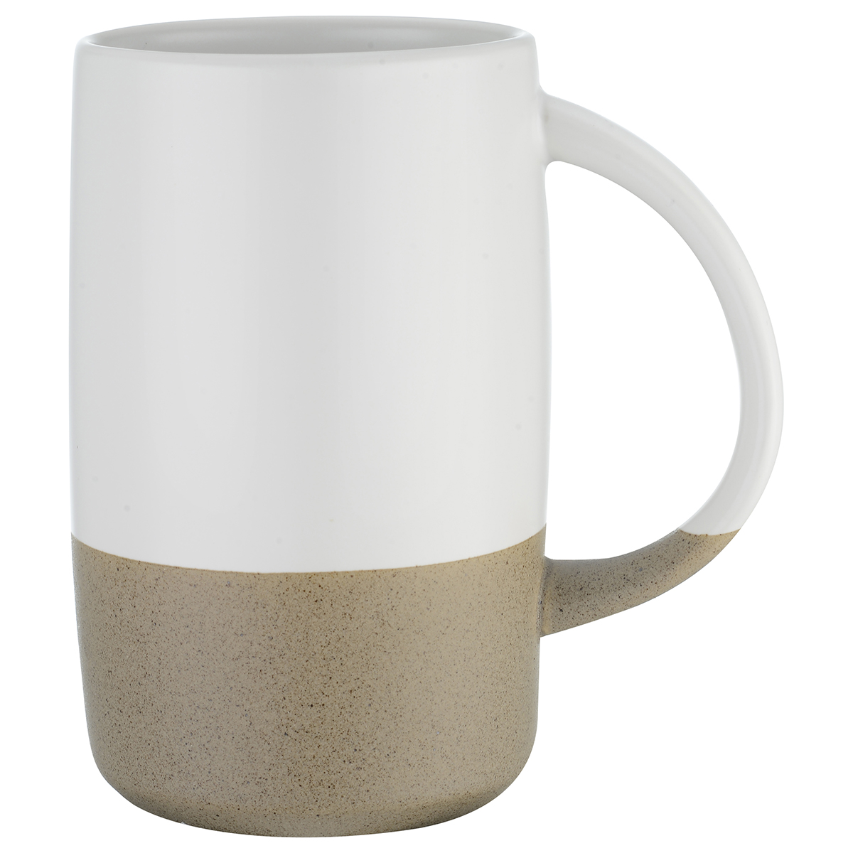 Imari 17oz Two-Tone Ceramic Mug with Smooth Finish and Sandstone Base 7