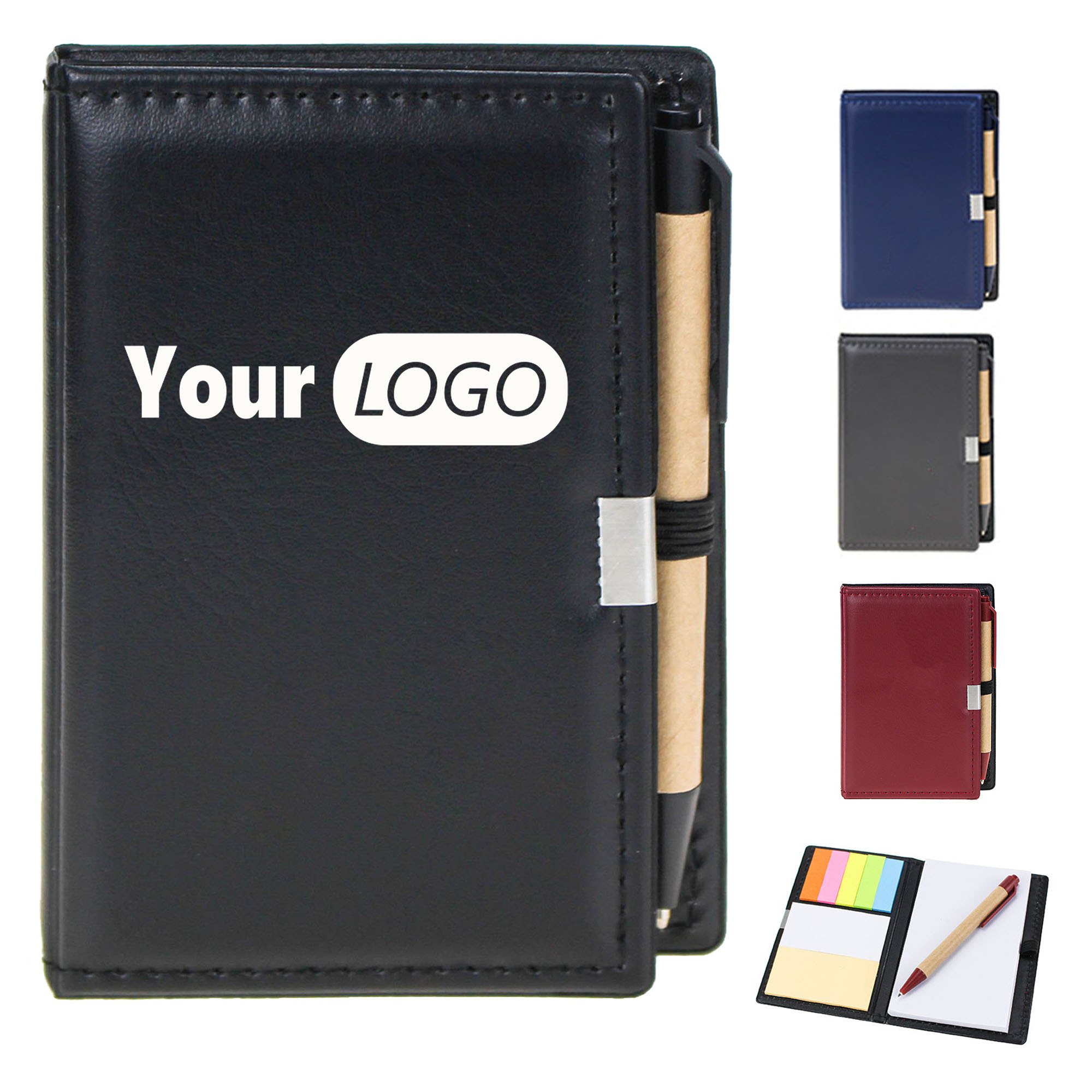 PU Leather Cover With Pen Notebook 2