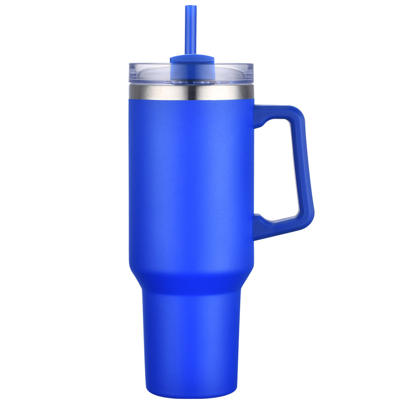 40oz. Travel Mug with Handle and Straw 12
