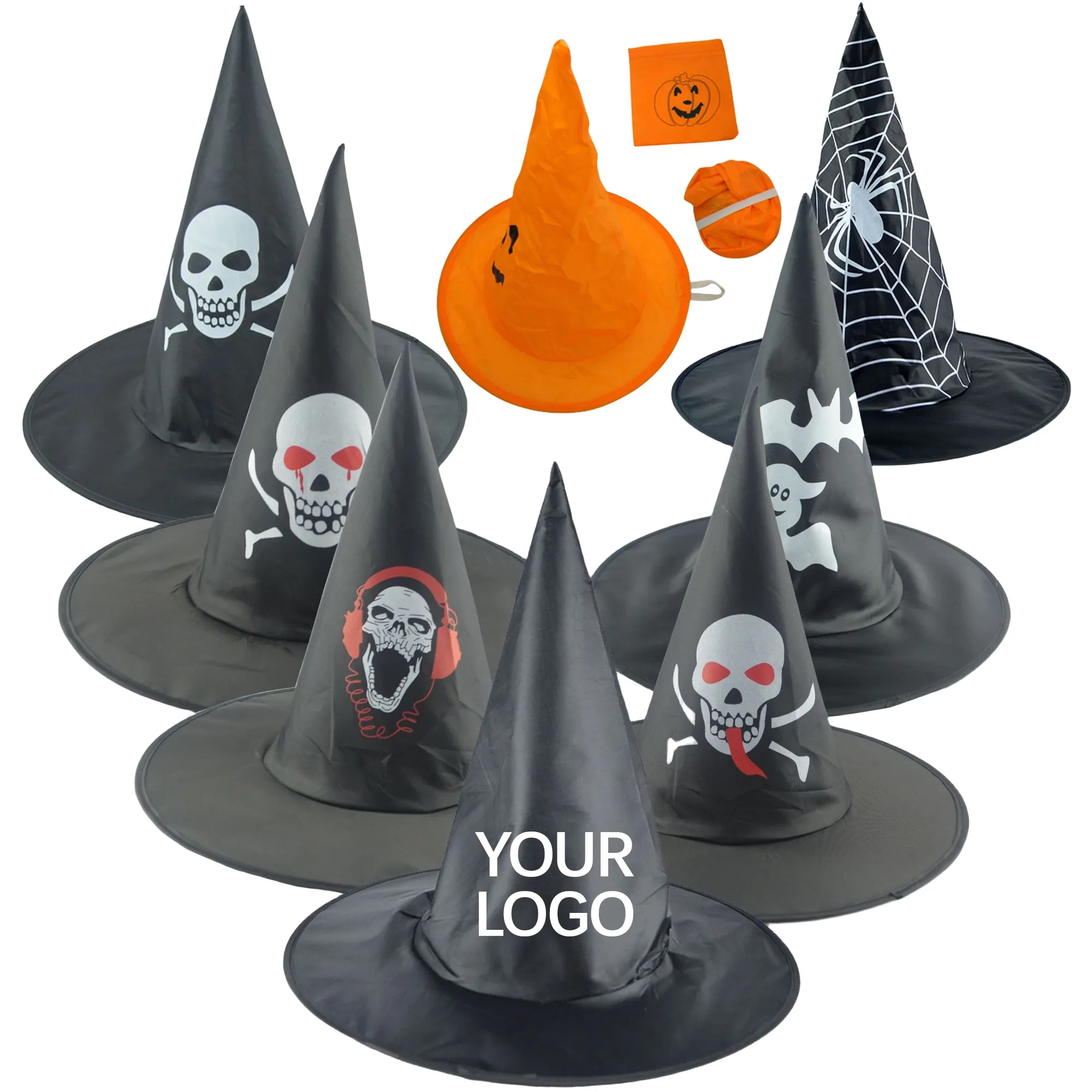 Collapsible Halloween Hat with Pouch Rush Service 2