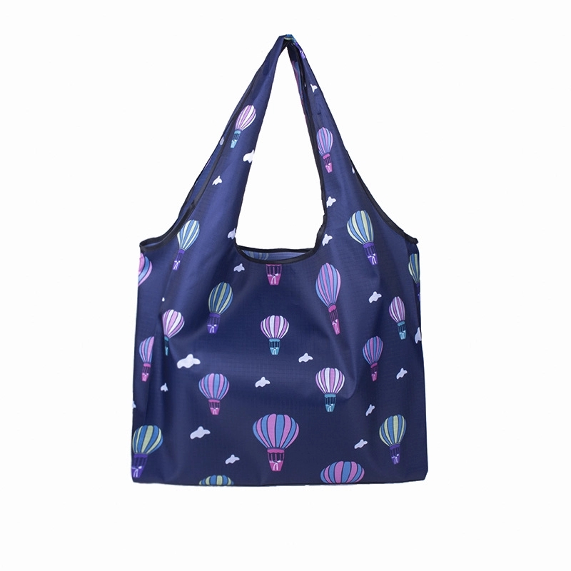 Custom 210D Rip-Stop T-Shirt Style Foldable Bag 18