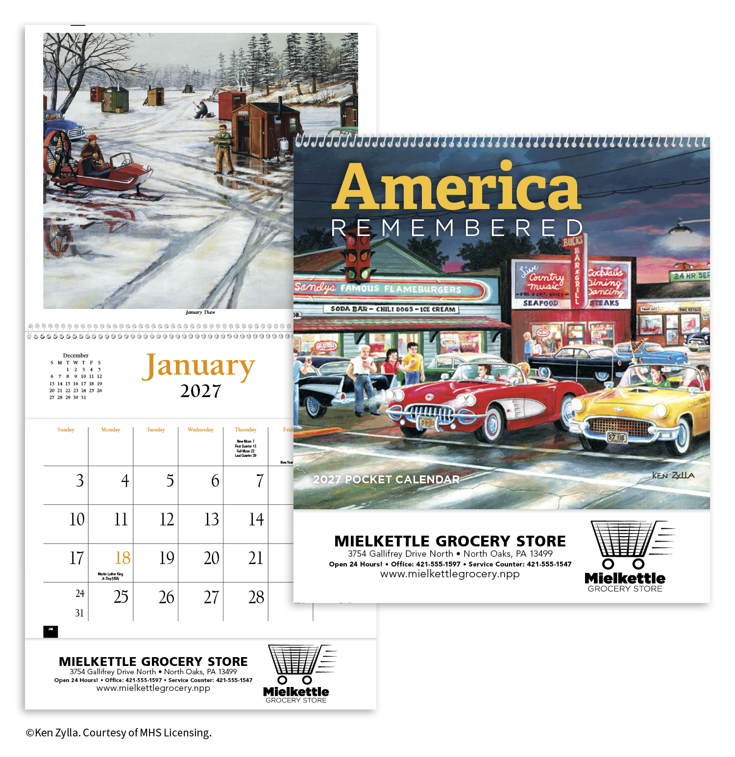HotLine® Products America Remembered Pocket Calendar 38