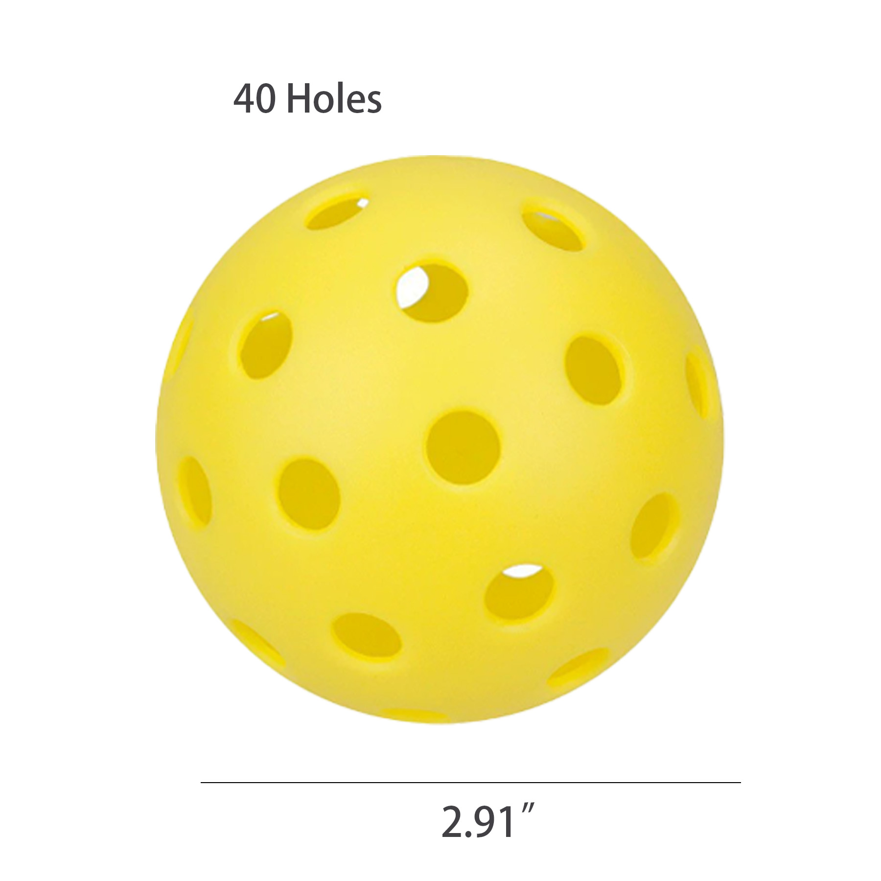 Sports X-40 Outdoor Pickleballs-- Official Ball of USA 6