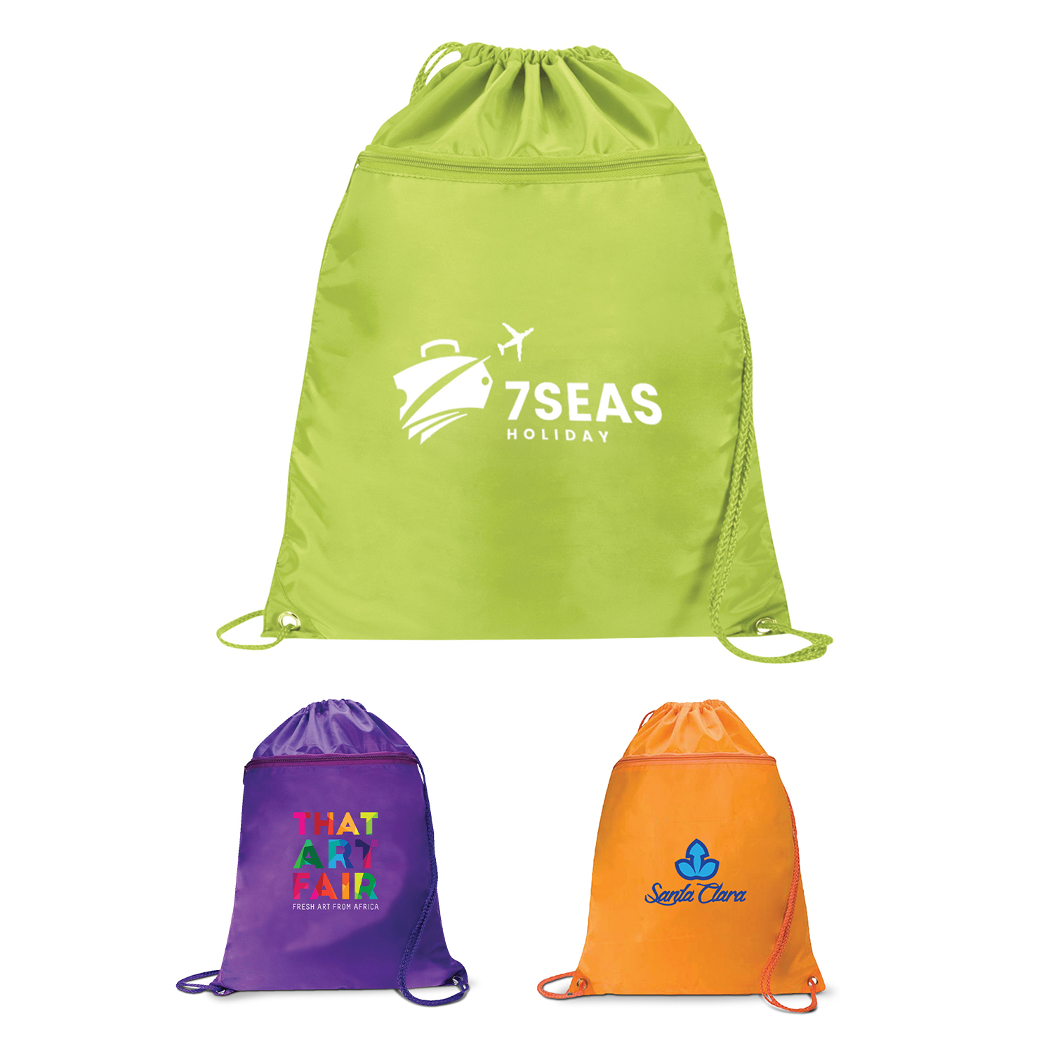 Neon Storm Cinch Bag