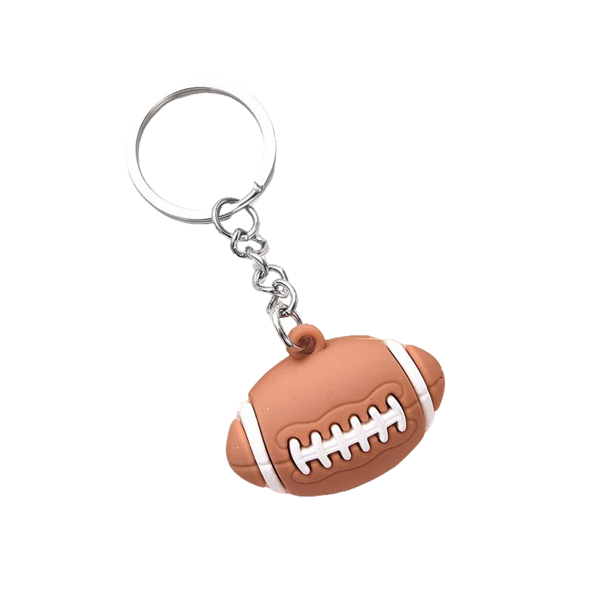 Polyvinyl Chloride Football Key Ring 1.5" x 1.1" 5