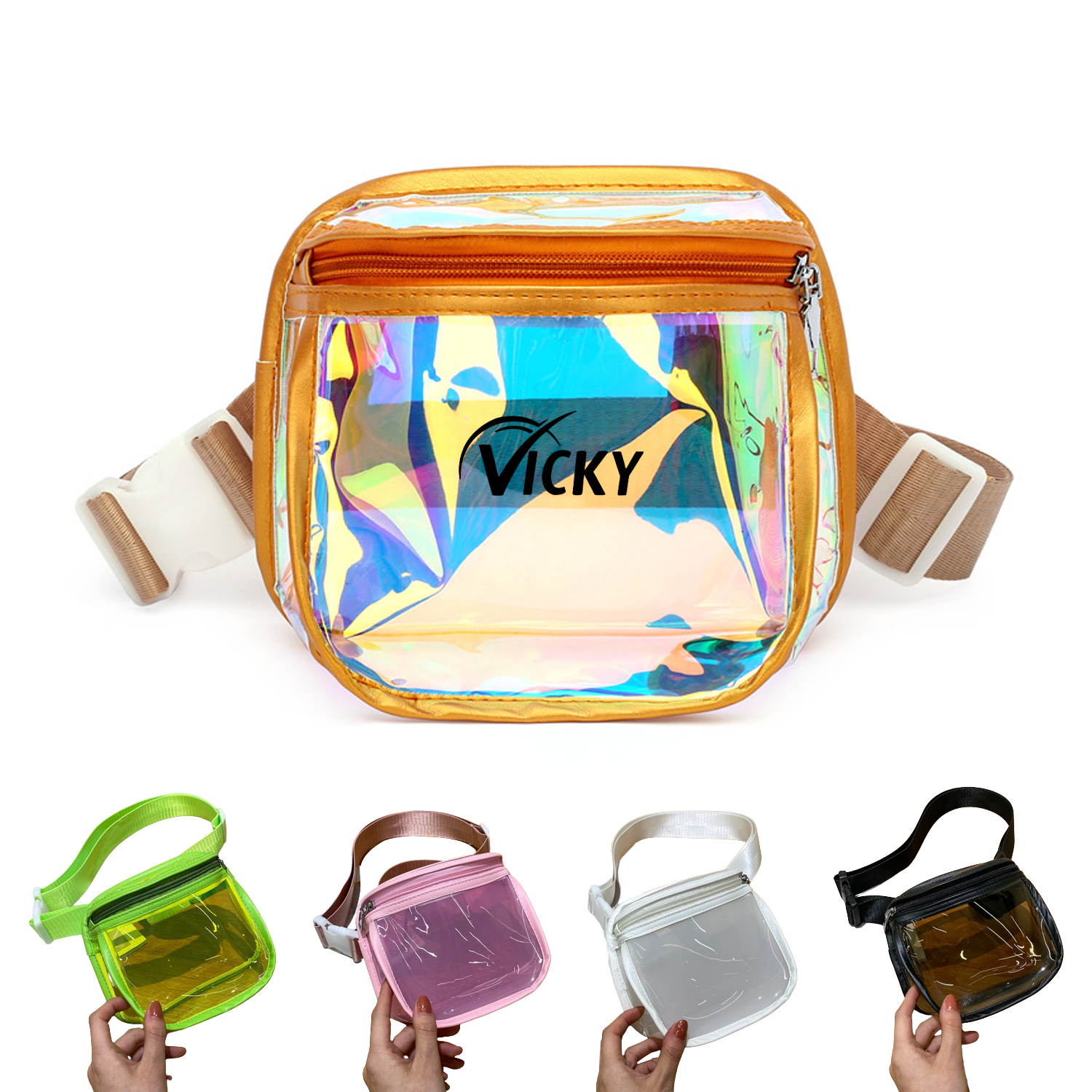 Unisex Clear PVC Fanny Pack 2