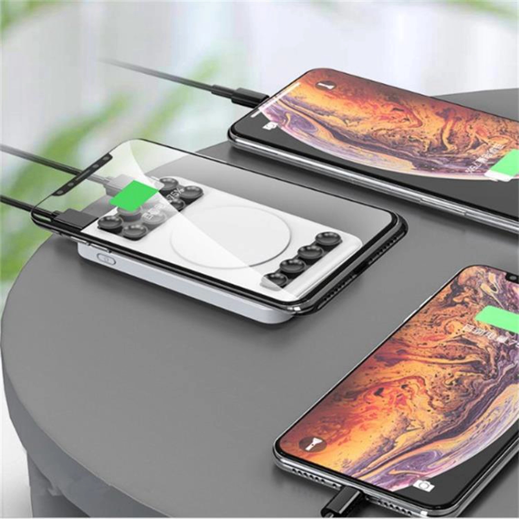 5000 mAh Qi Fast Charging Power Bank with Sucker 3