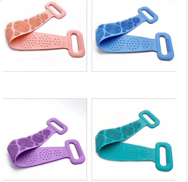 Massage Artifact Silicone Pull Back Strip Bath Towel 1