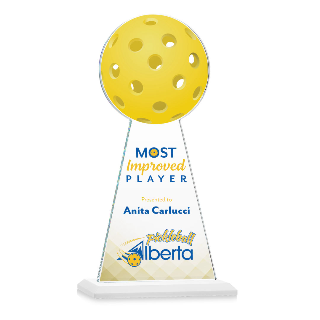 Edenwood Pickleball VividPrint™ Award - White 3