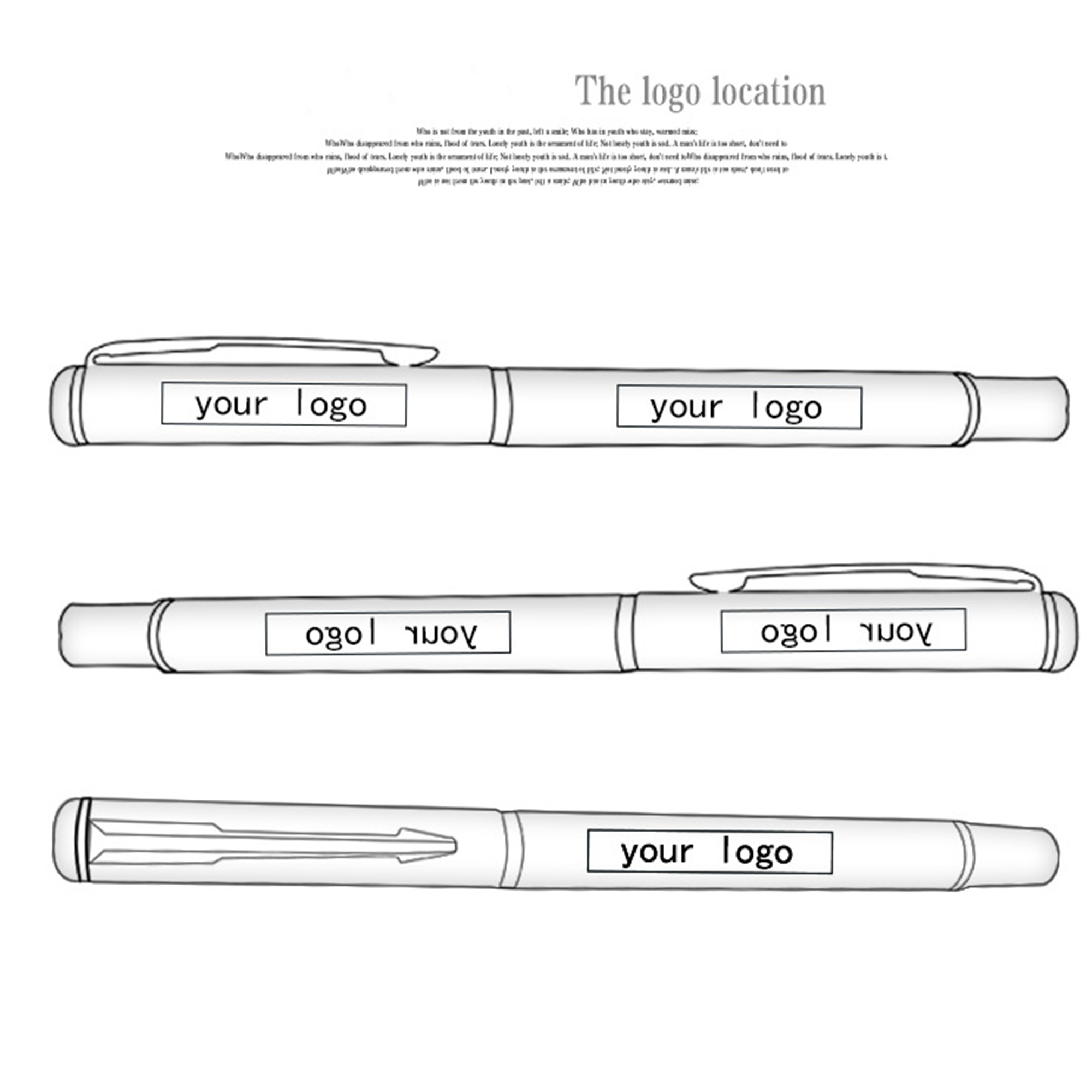 Signature Ballpoint Pen With Wood Case 3