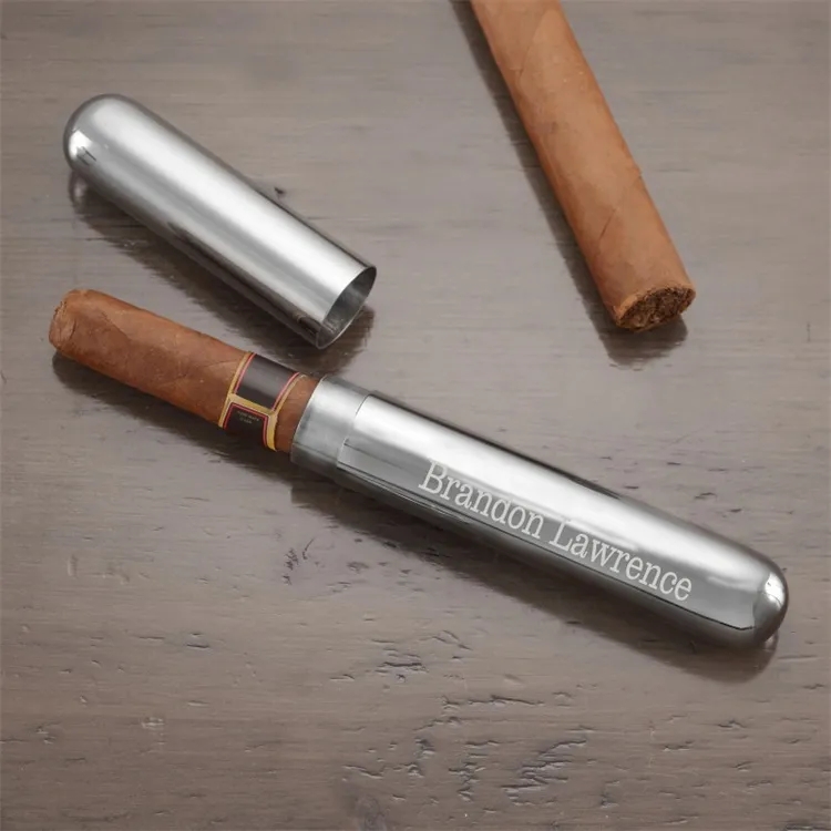 Stainless Steel Travel Cigar Case 2