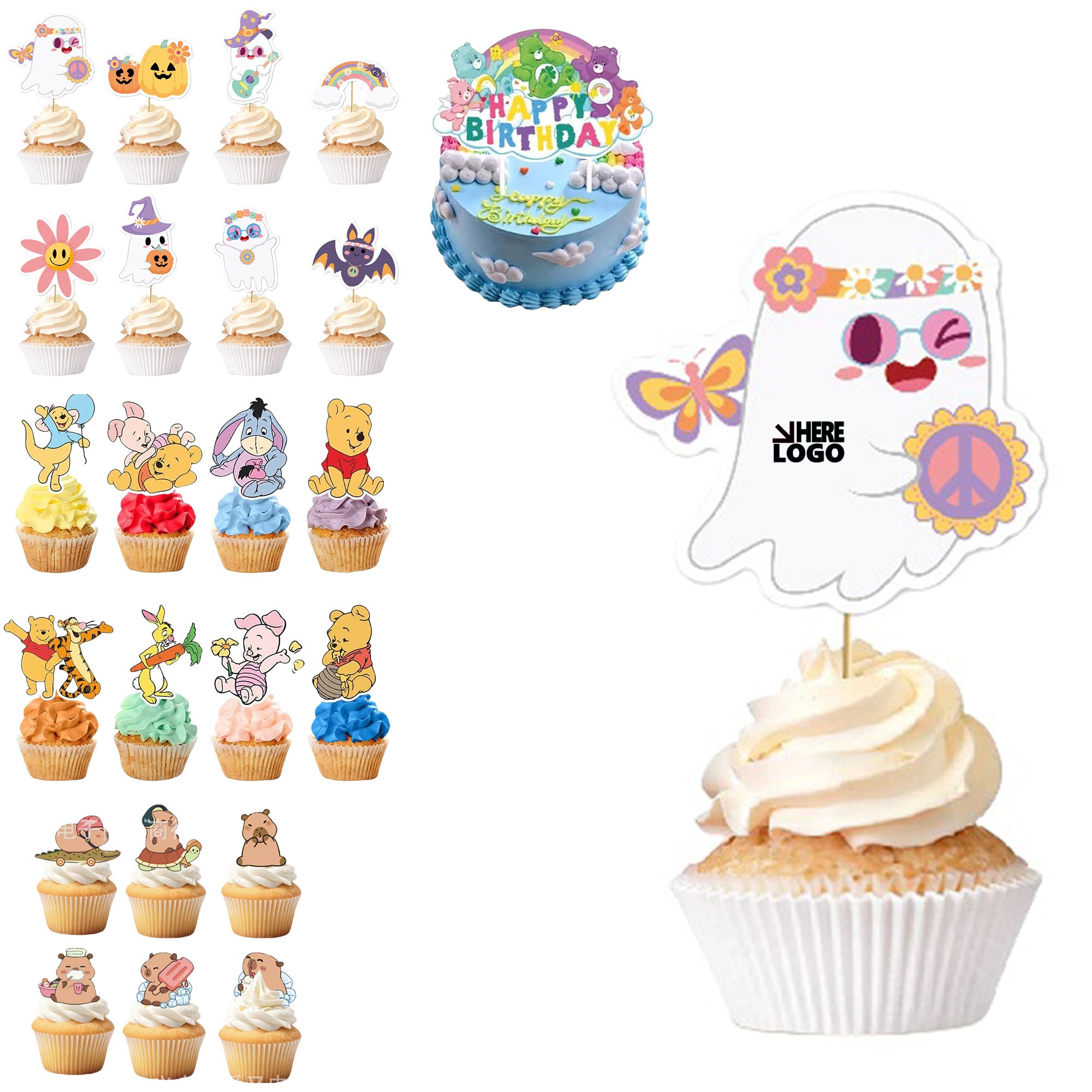 Custom Cake Cupcake Toppers 2