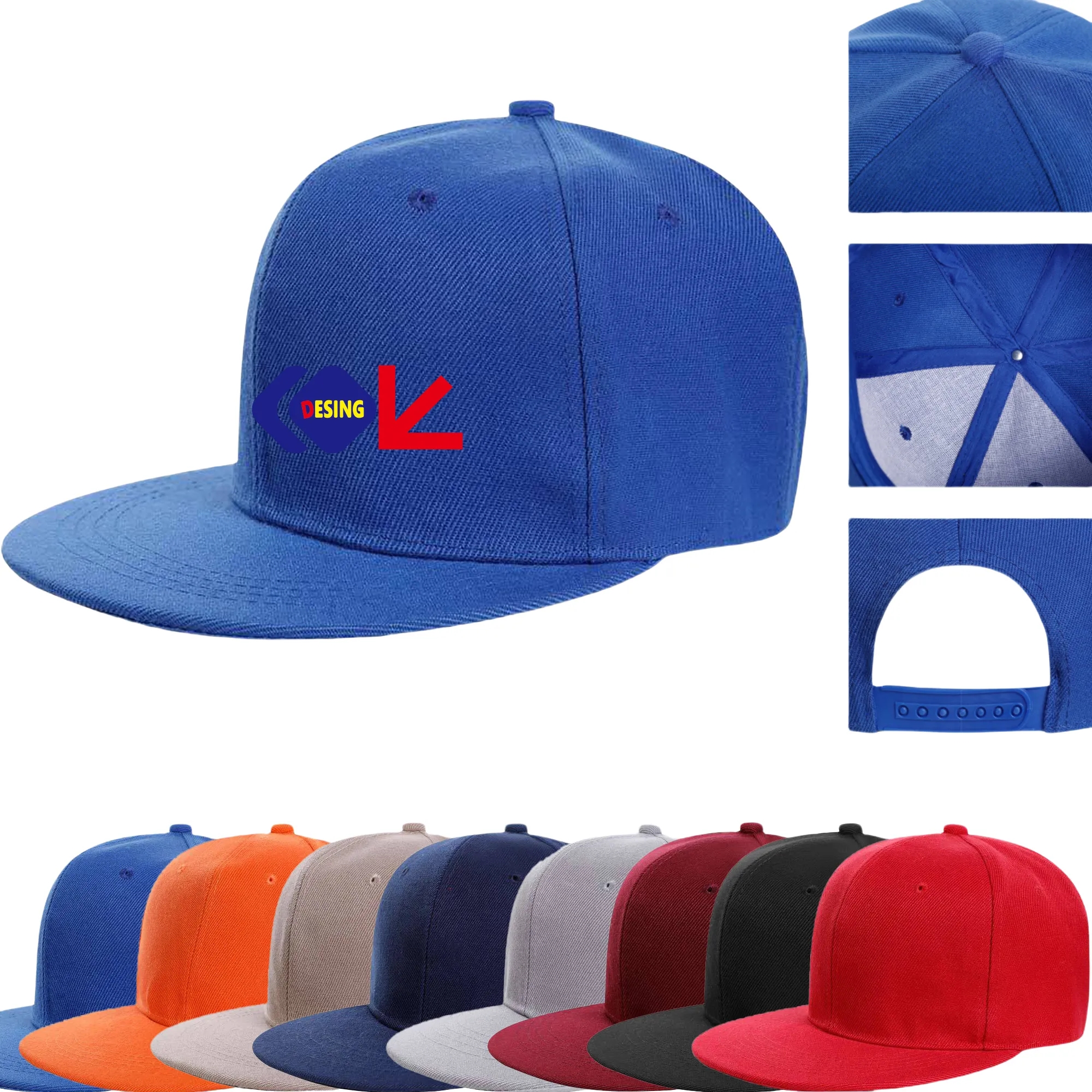 6 Panel Flat Bill Trucker Cap MOQ20 4