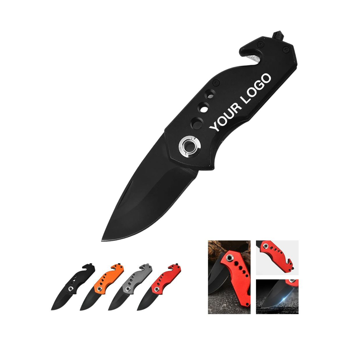 Durable Aluminum Folding Knife with Sharp Stainless Blade 3
