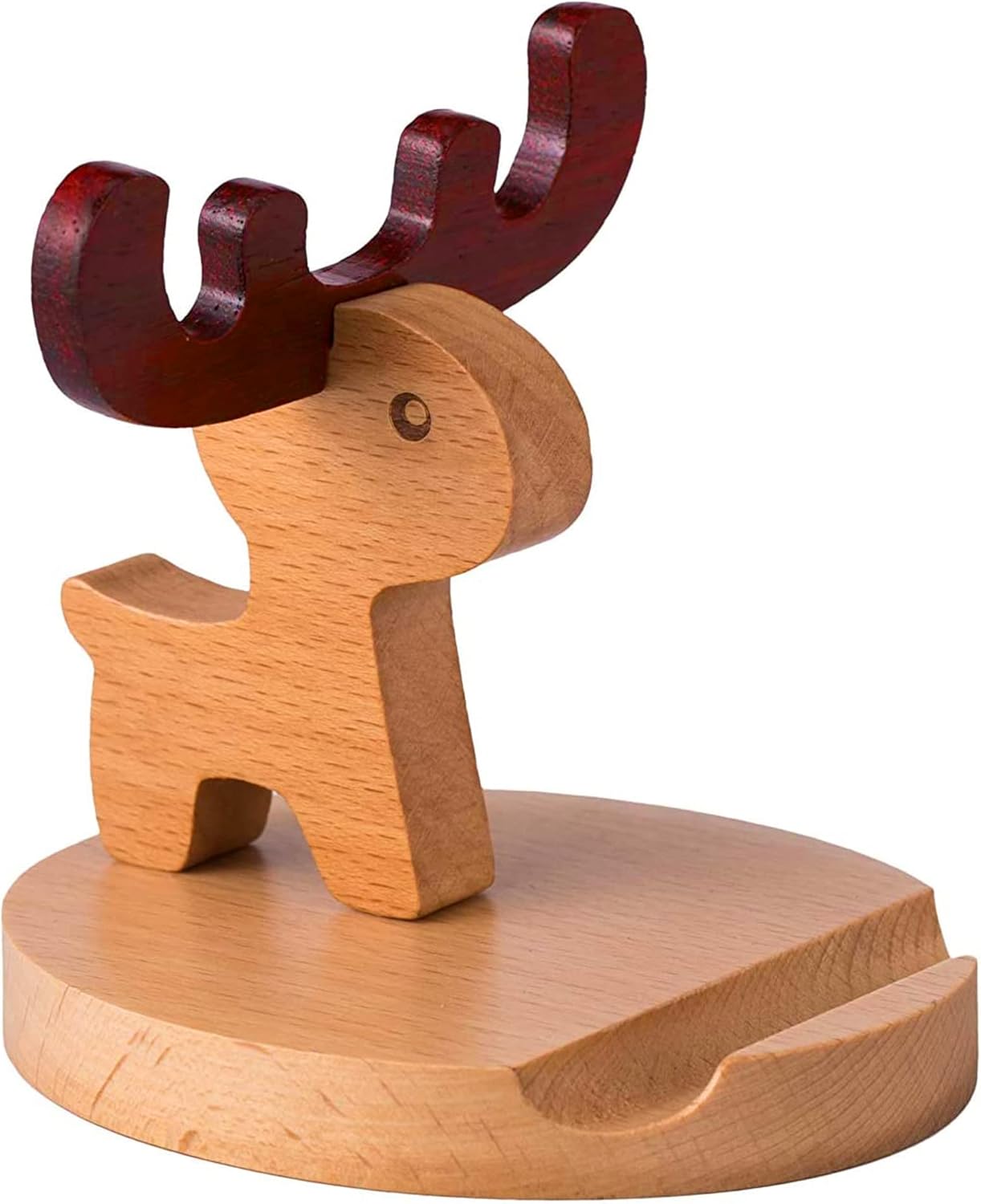 Deer Shaped Wooden Phone Holder 4
