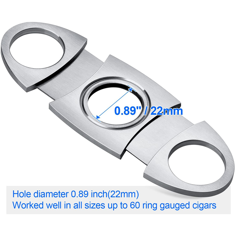 Stainless Steel Cigar Cutter Guillotine 8