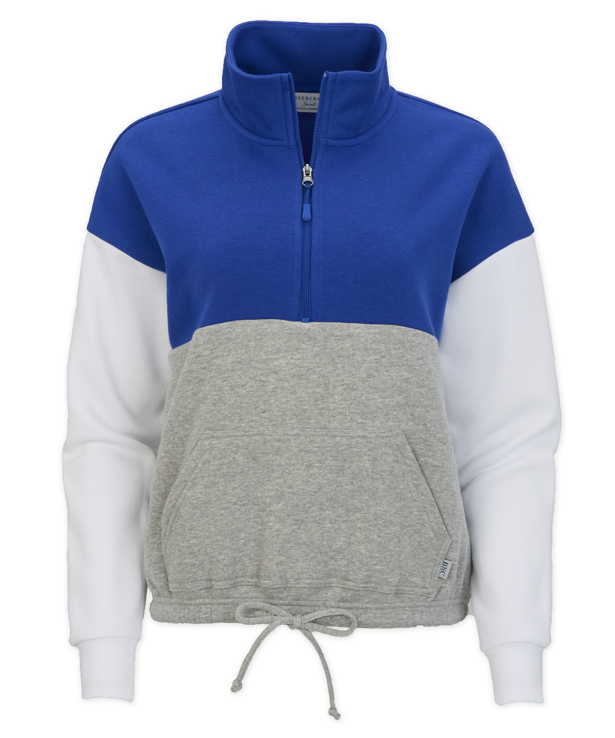 BOXERCRAFT  FLEECE COLORBLOCK QTR ZIP 5