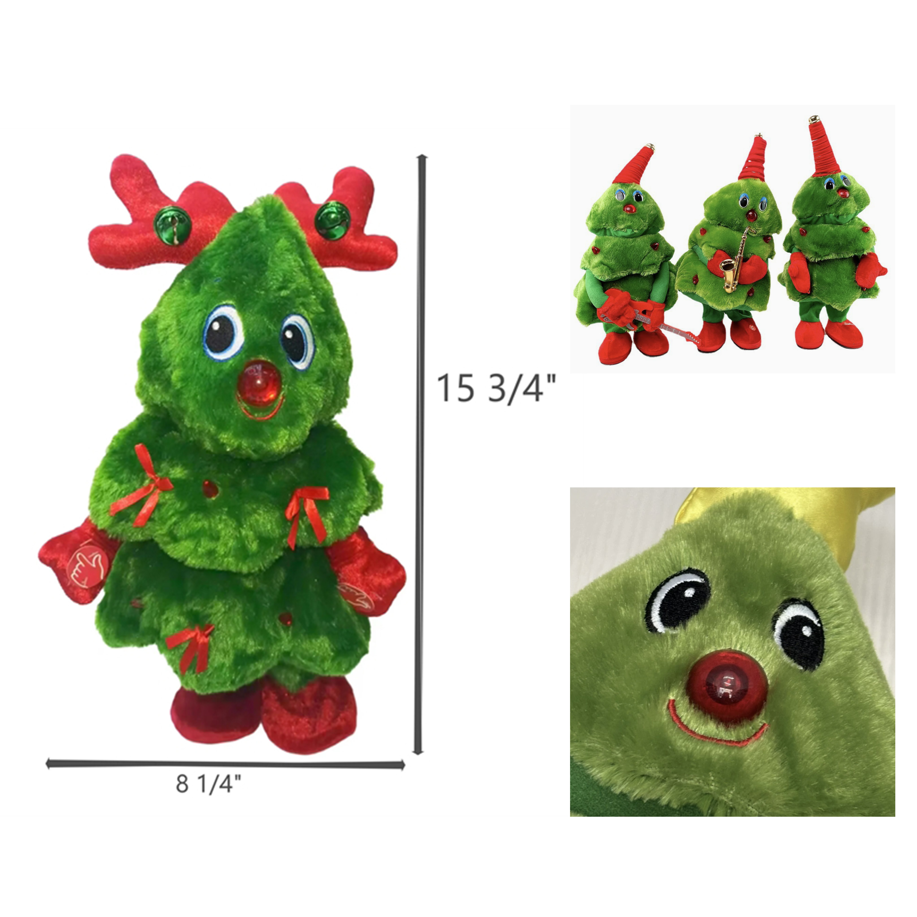 Interactive Singing and Dancing Christmas Tree Plush Dolls 2