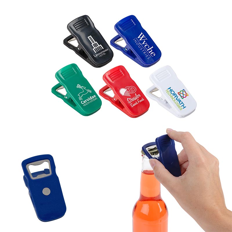 Magnetic clip with bottle opener 2