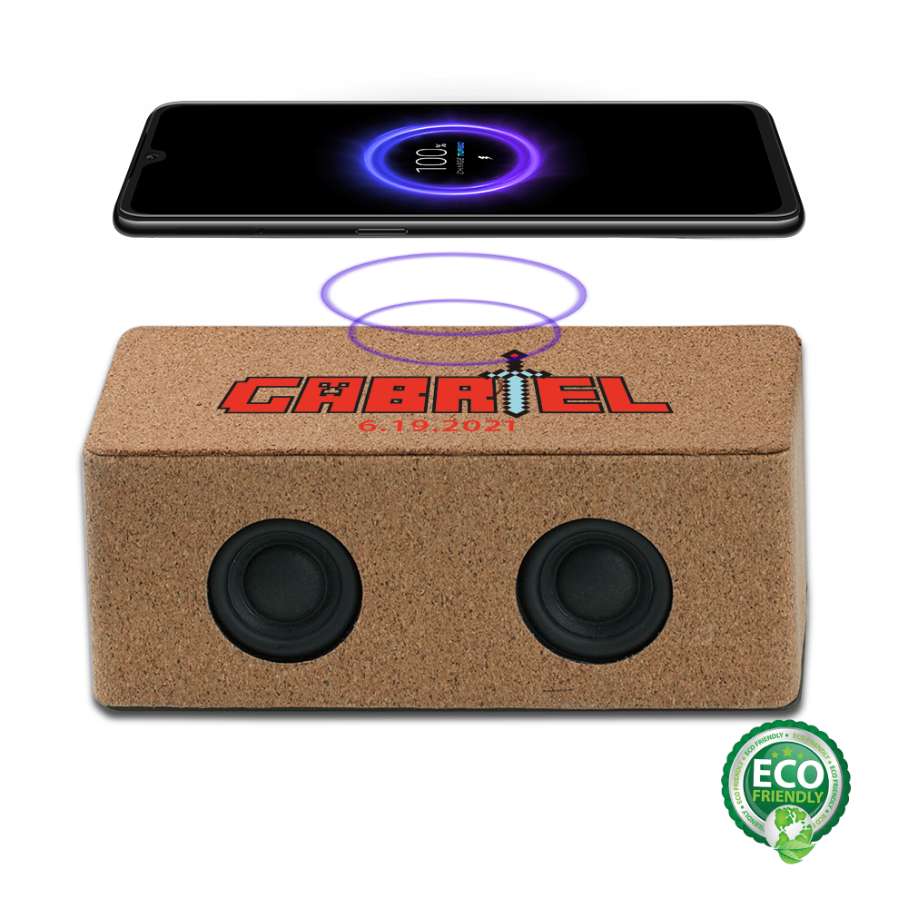 Milling Cork Eco-Friendly Speaker and Wireless Charger 7