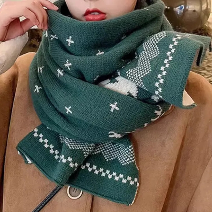 Custom Knit Christmas Scarf 4