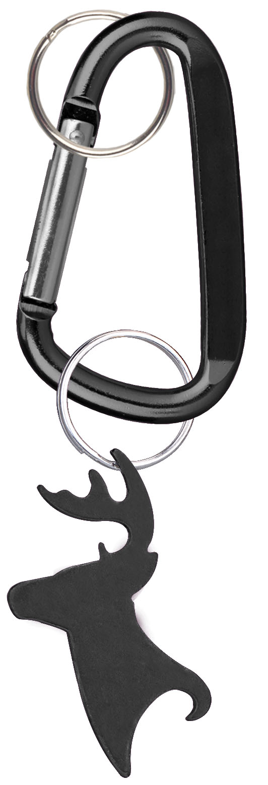 Big Buck Shaped Bottle Opener Key Holder and Carabiner 3
