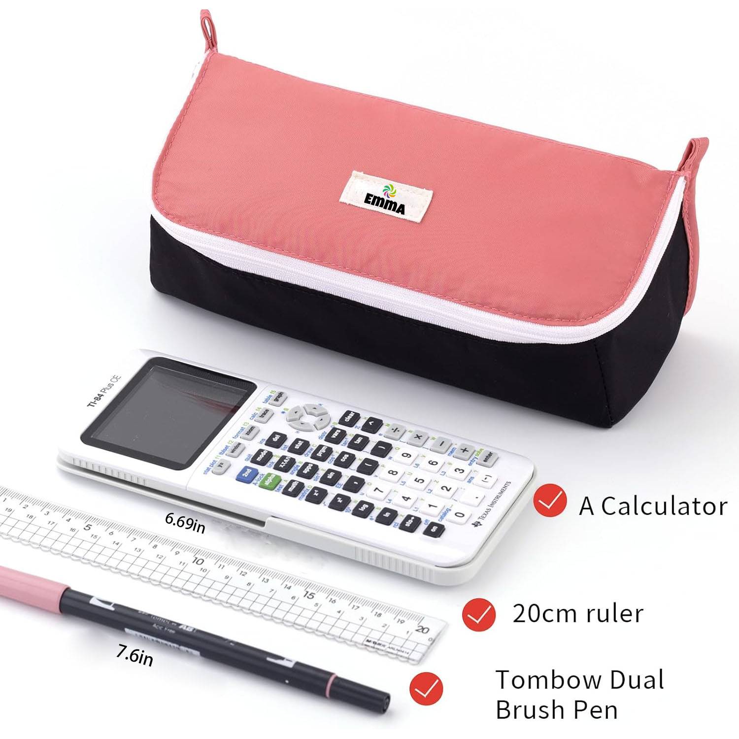 Cute Pencil Case Simple Flip-Top Organizer Pen Pouch 3