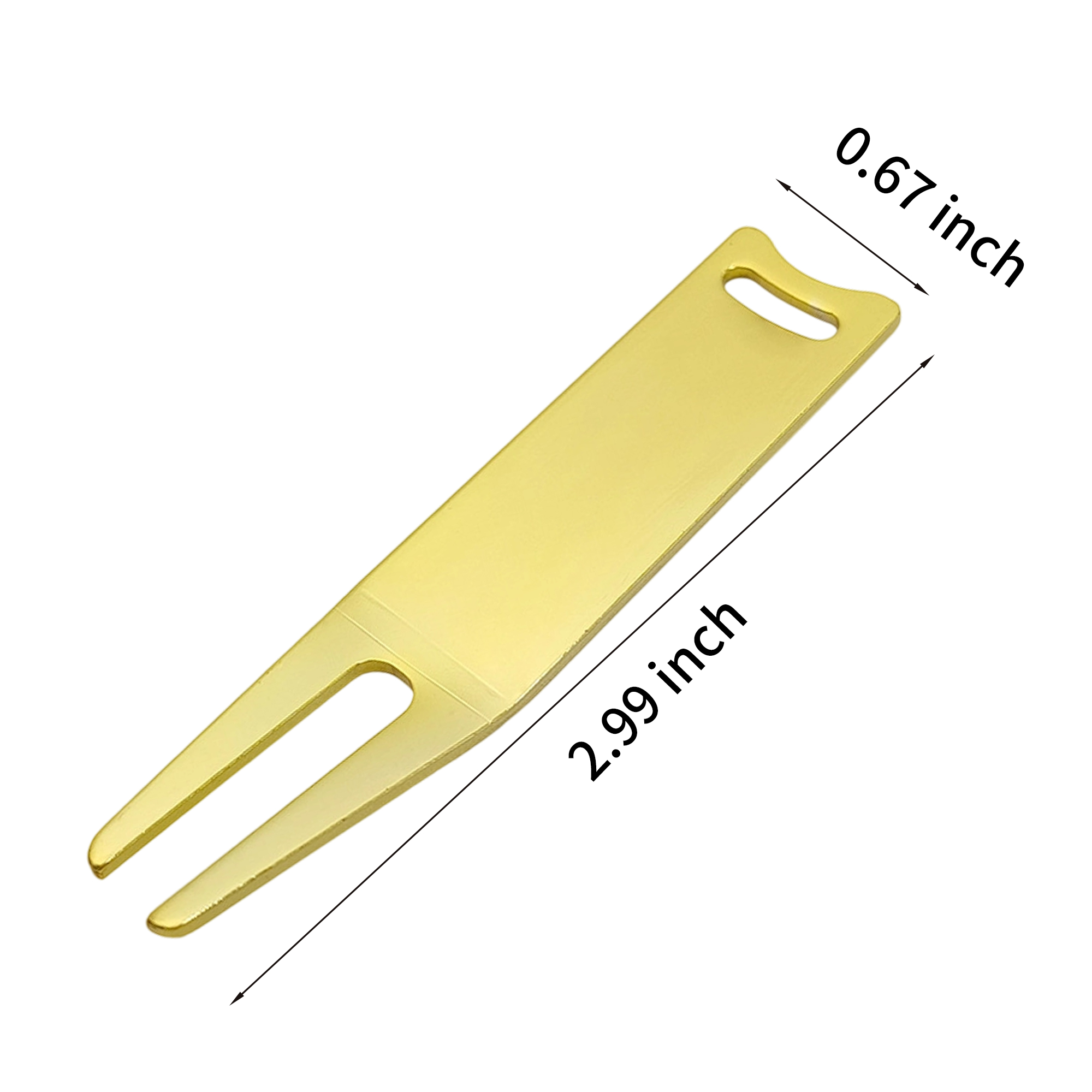 Metal Golf Divot Repair Tool 2.99" x 0.67" 8