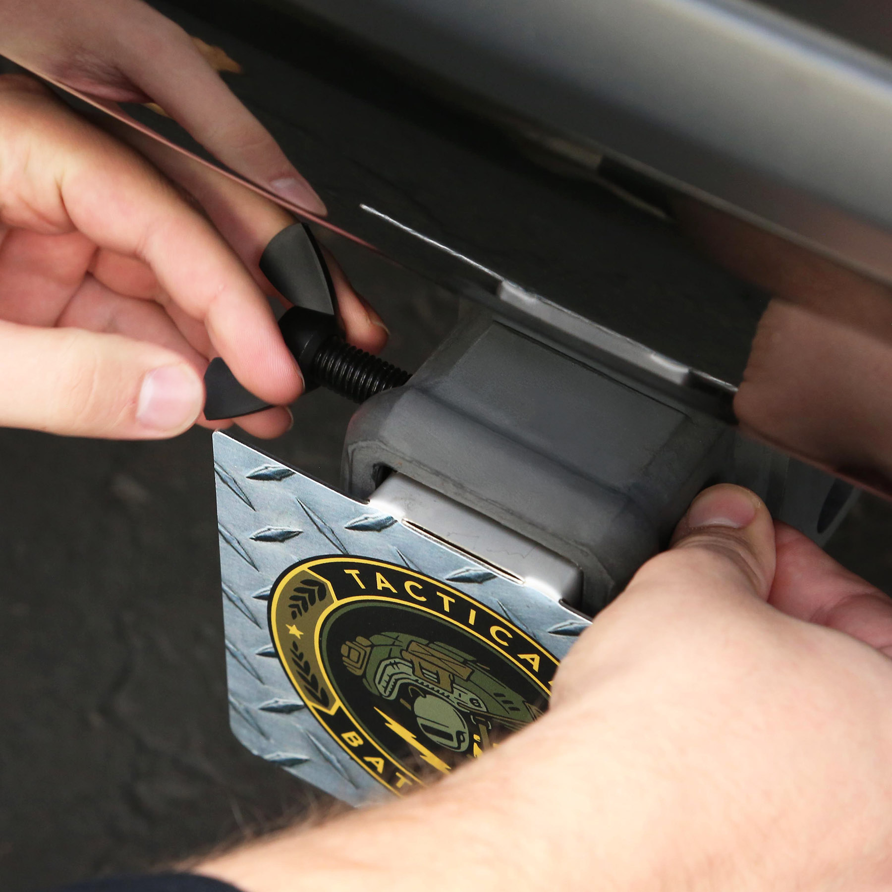 Metal Trailer Hitch Cover 4