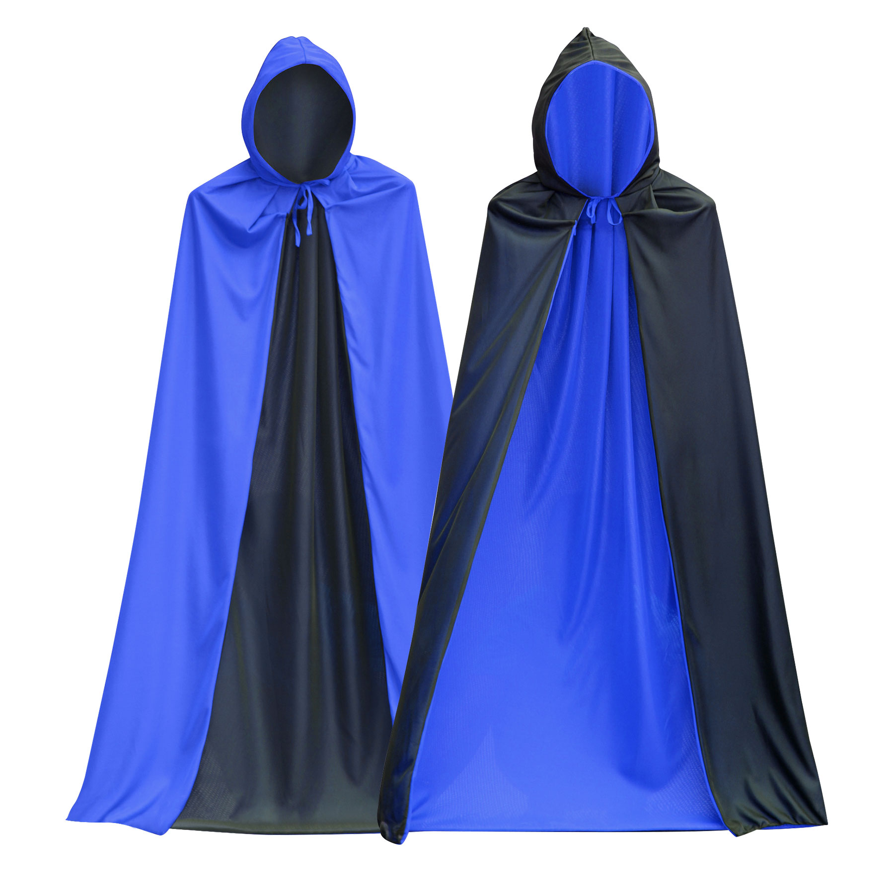 Double-sided Black Red Halloween Cape 6
