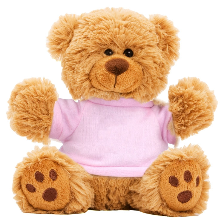 Ted T. Bear" 6" Plush Teddy Bear With Choice of T-Shirt Color 12