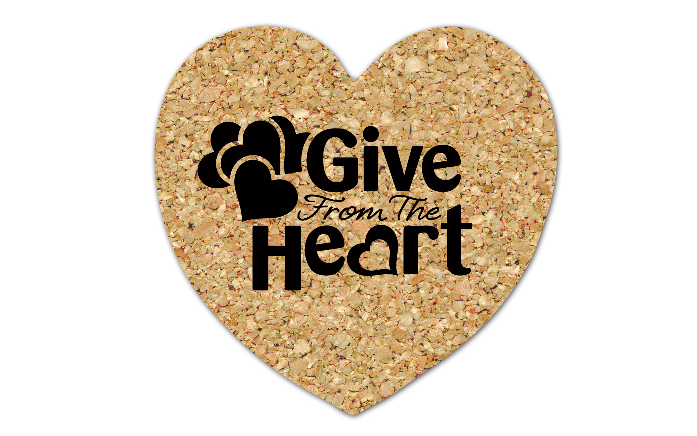 Heart Cork Coaster 6HT 1