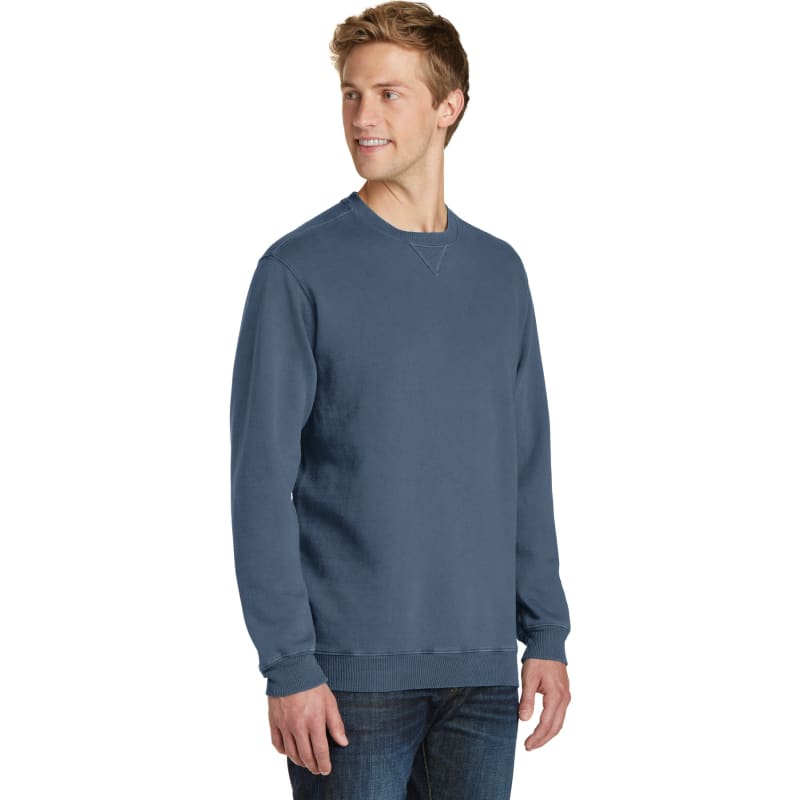 Port & Company Beach Wash Garment-Dyed Crewneck Sweatshirt, custom hoodie or sweatshirt with logo imprint 7