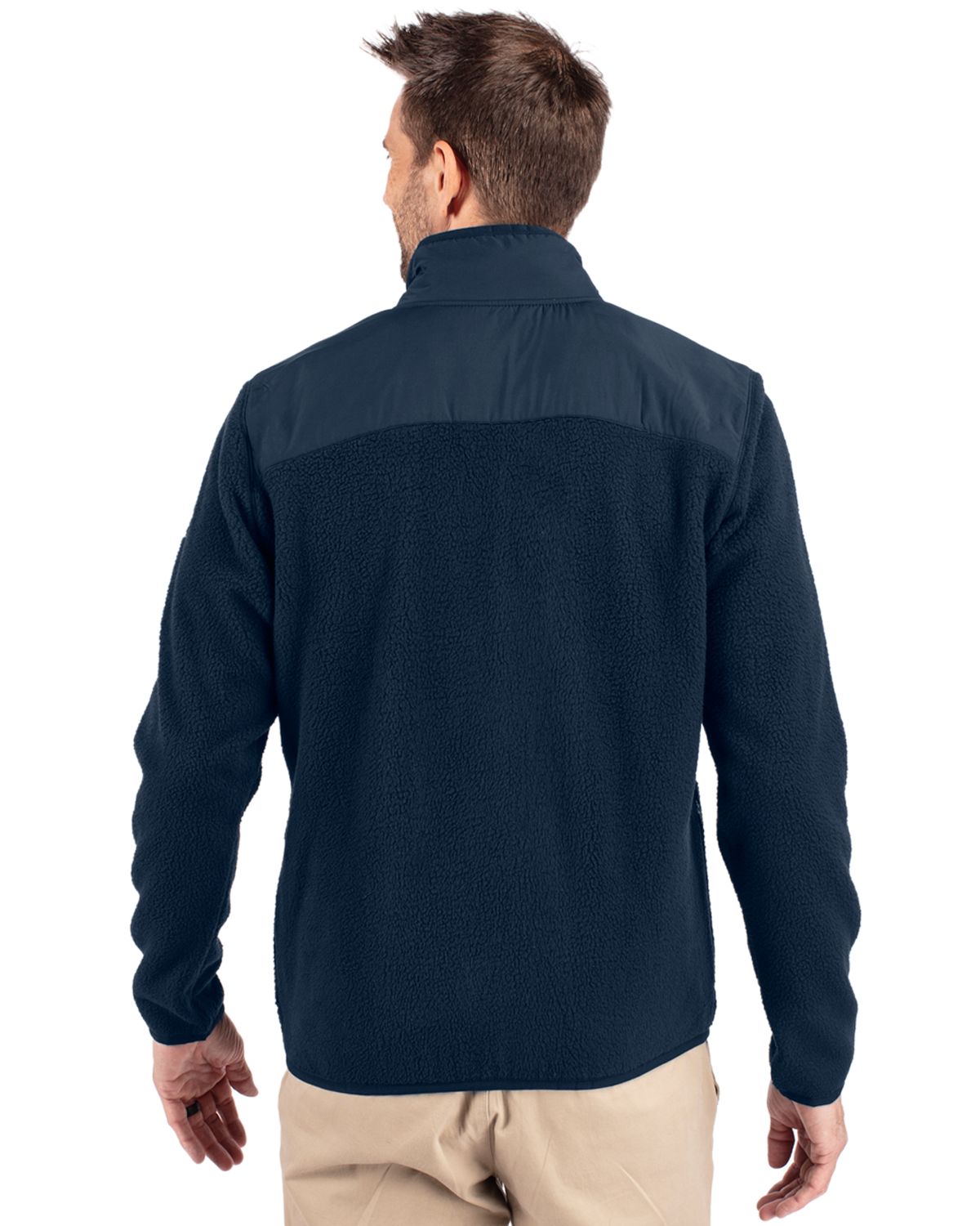 Cutter & Buck Cascade Epic Comfort Recycled Sherpa Fleece Mens Big & Tall Full Zip Jacket Big & Tall 9