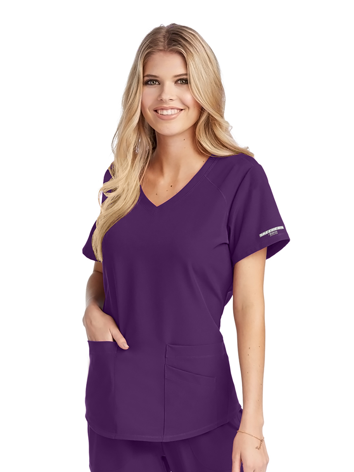 Skechers - Women's Three-Pocket Curved V-Neck Breeze Scrub Top 58