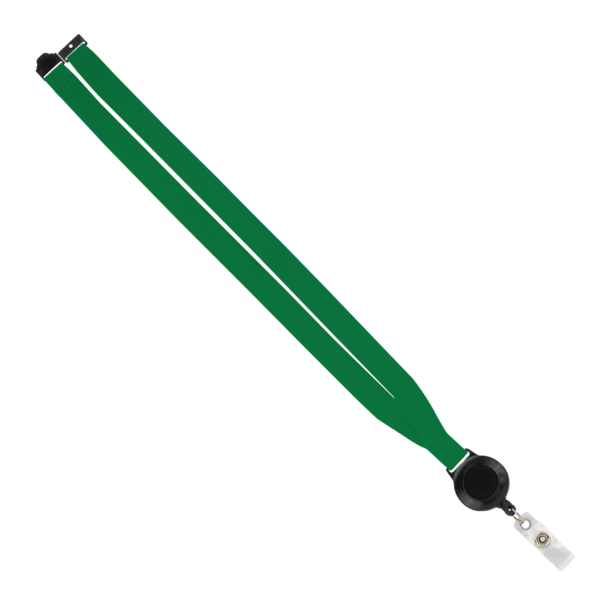 IMPORT 3/4" Polyester Lanyard with Retractable Badge Reel and IPH7 back of neck convenience release. 40