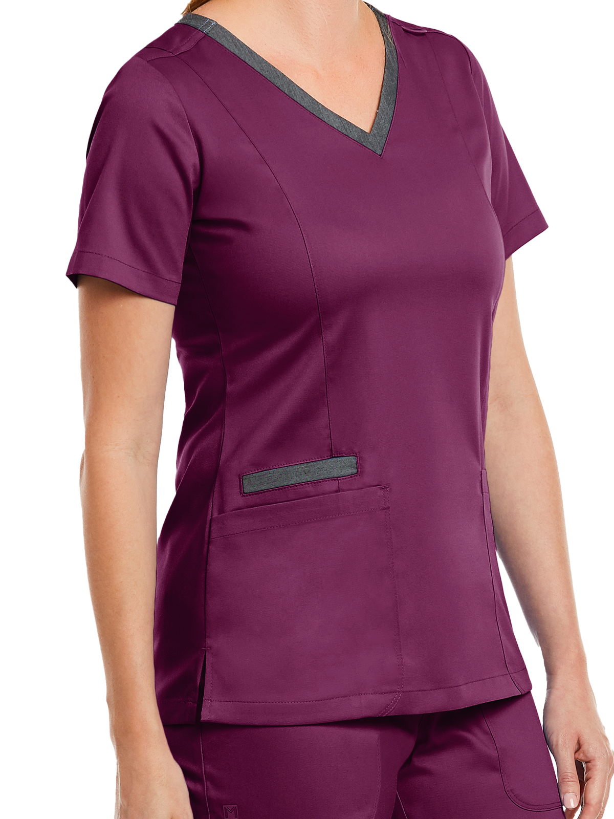 Maevn - Matrix - Women's Three-Pocket Heather Neck Band Top 44