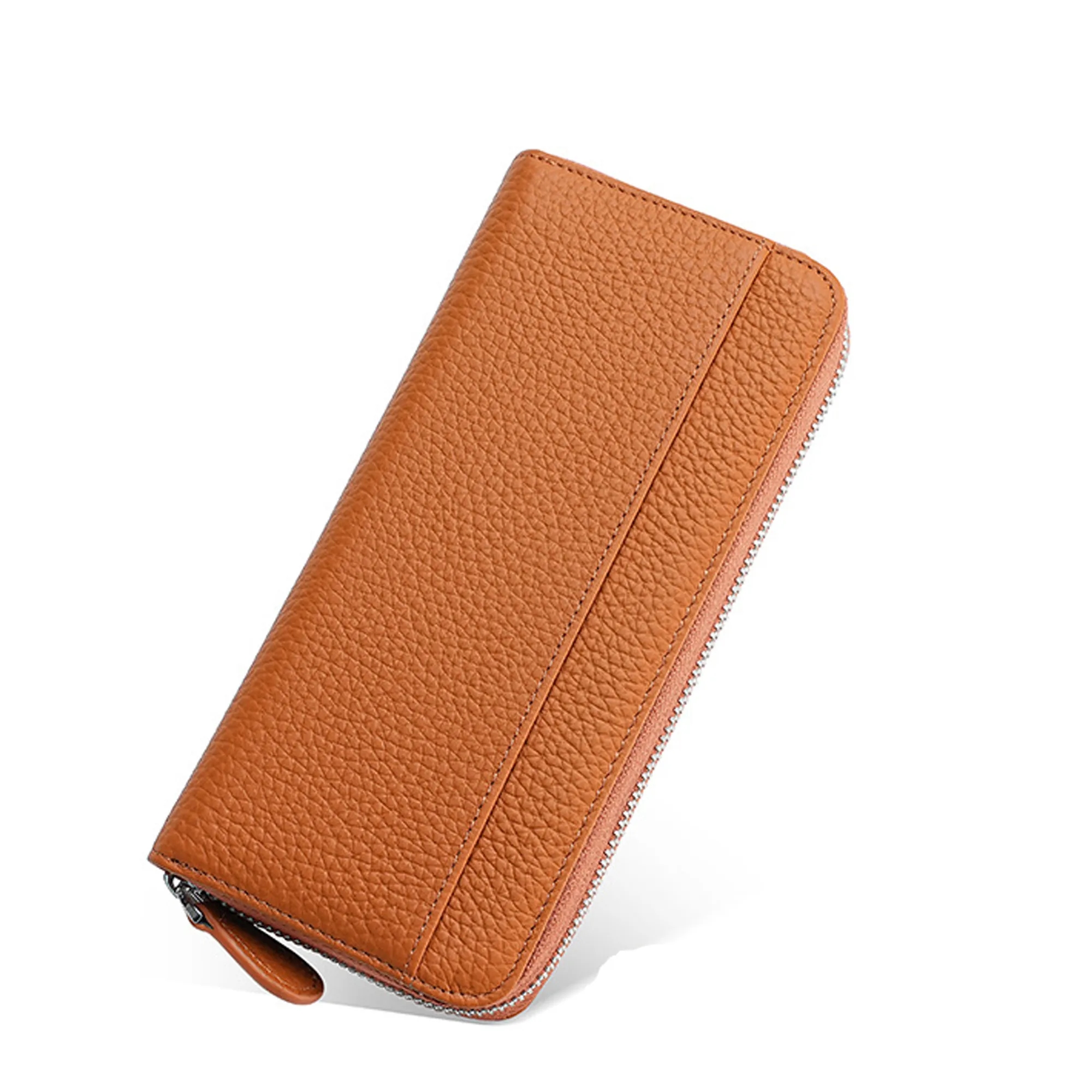 Women's Zippered Long Leather Wallet Card Holder 3