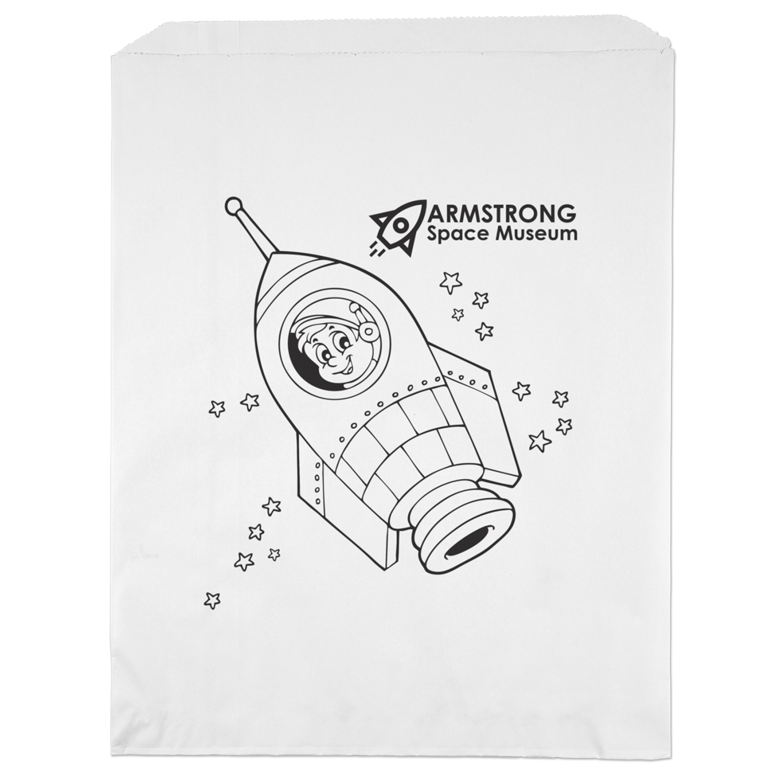 12W x 15H Merchandise Bag - Flexo Ink Print 3