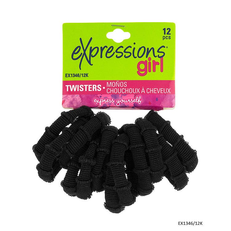 Ponytail Holders - Black 12 Pack 2